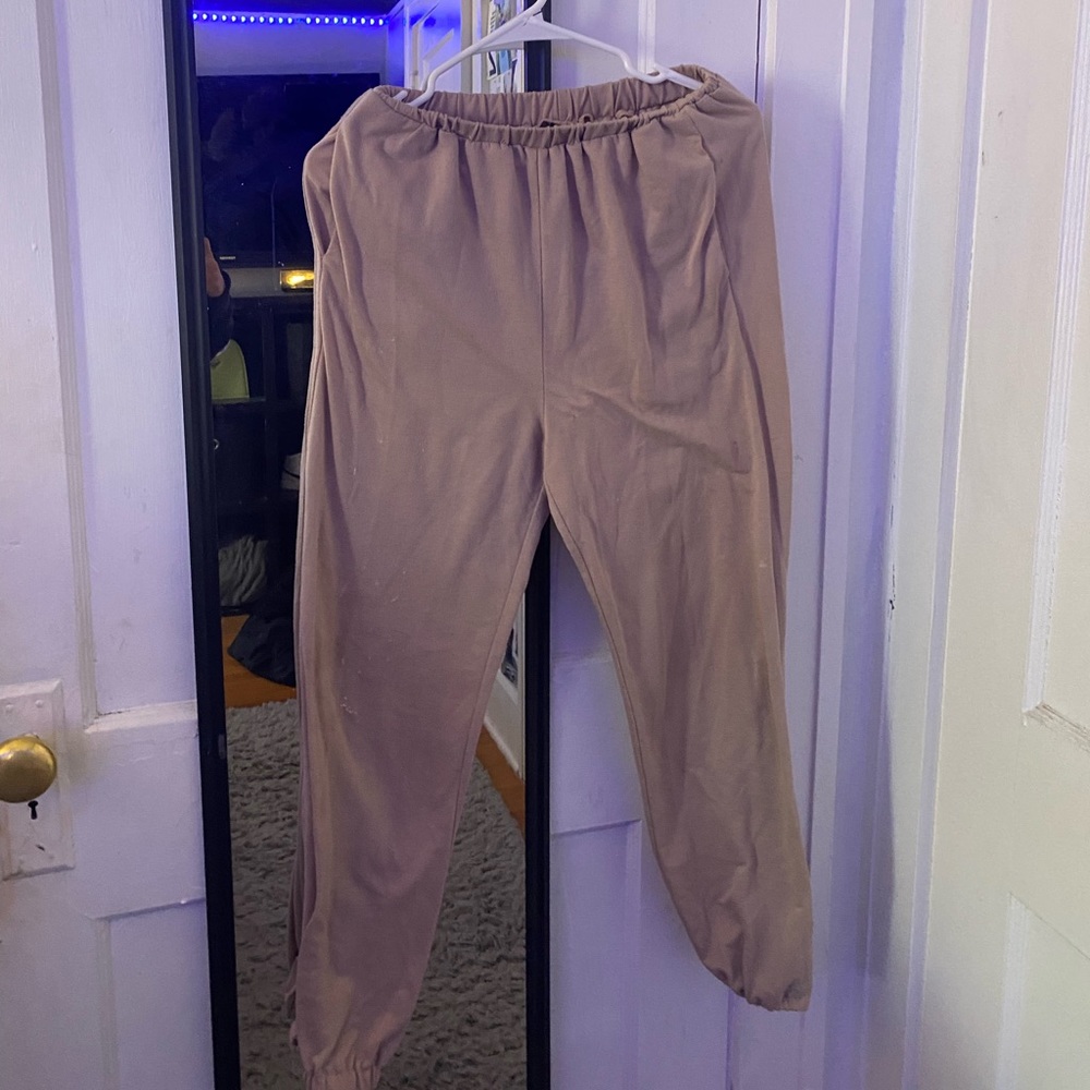 Brown sweatpants